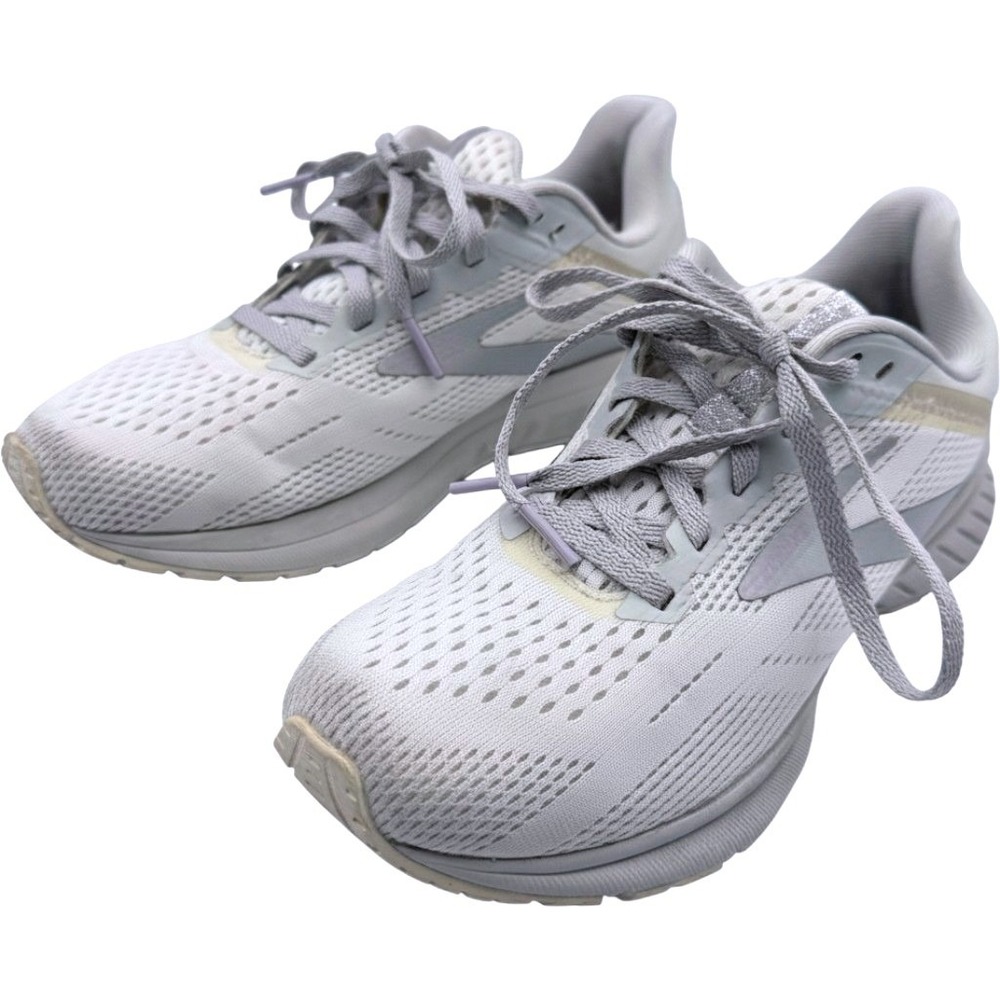 Brooks Ghost 14 Running Shoes Womens 5.5 Grey White Mesh Sneakers 1203651B174 - Picture 3 of 9